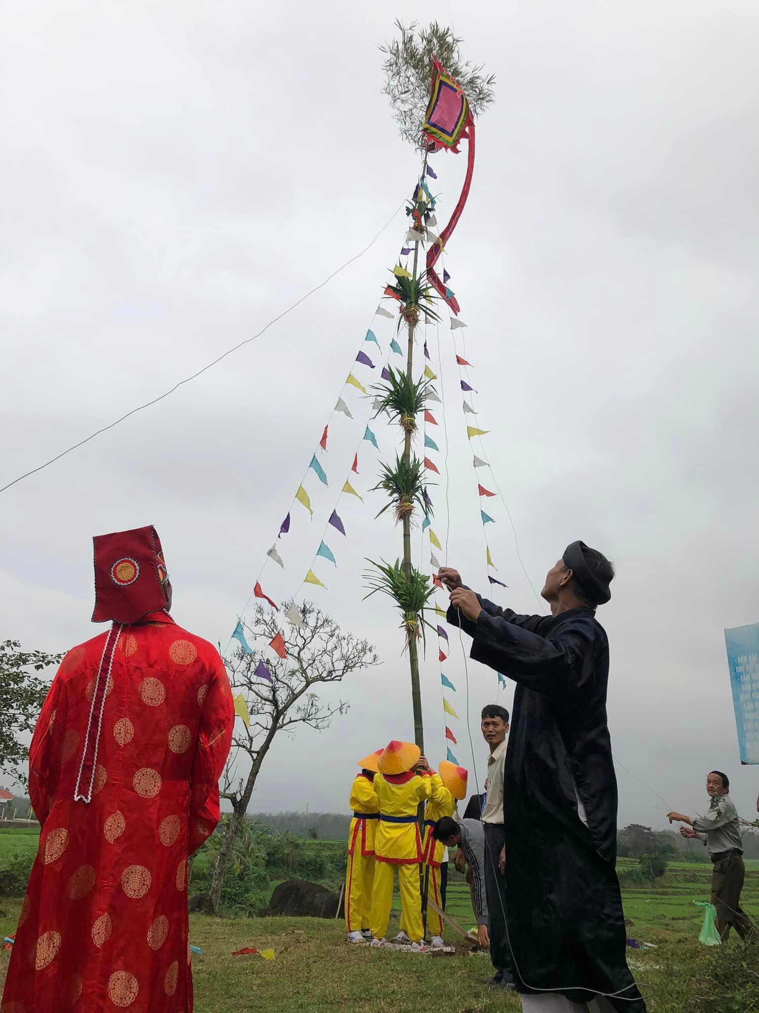 Làng An Nha, xã Gio An tổ chức Lễ dựng cây Nêu ngày Tết
