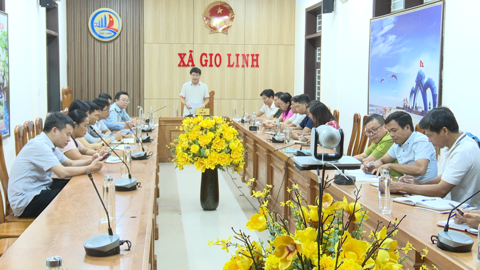 UBND xã chủ động kiểm tra, triển khai phương án ứng phó với diễn biến thời tiết
