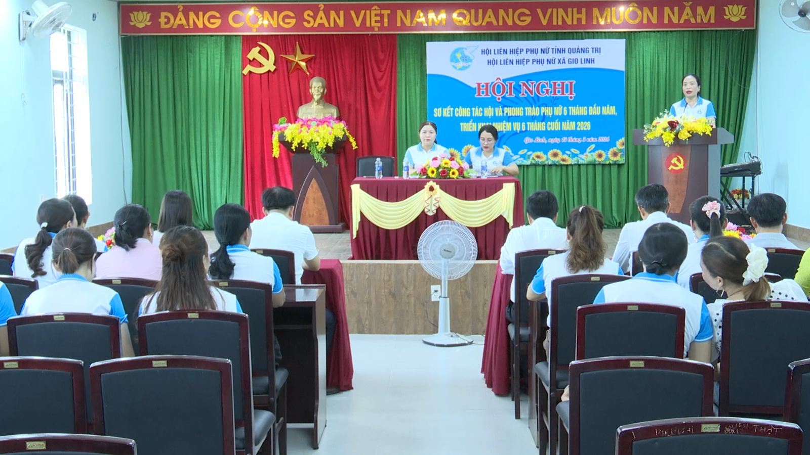 Hội Liên hiệp Phụ nữ xã Gio Linh tổ chức Hội nghị sơ kết công tác Hội và phong trào phụ nữ 6 tháng...