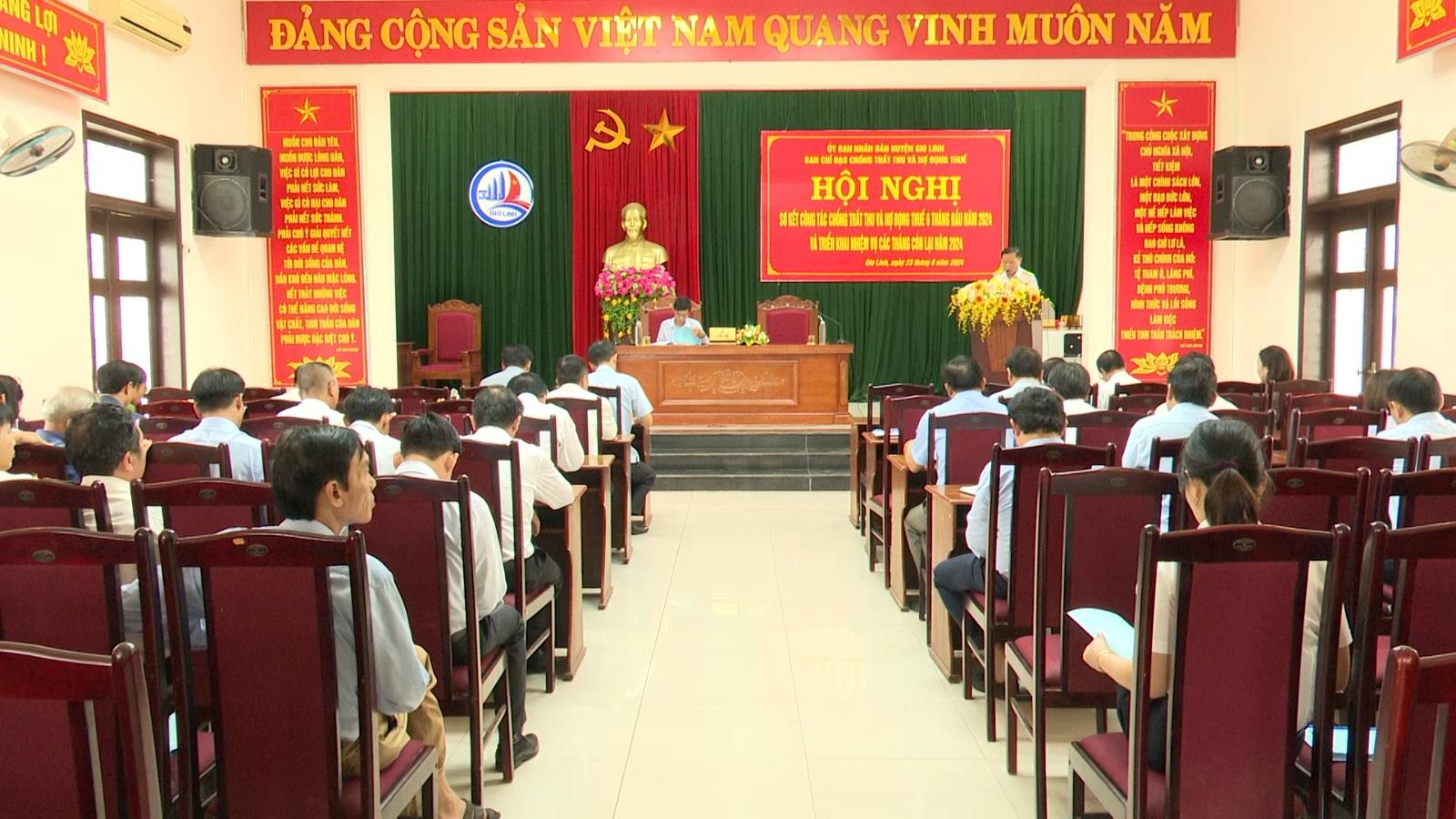 Ban chỉ đạo chống thất thu và nợ động thuế huyện tổ chức Hội nghị triển khai nhiệm vụ những tháng...