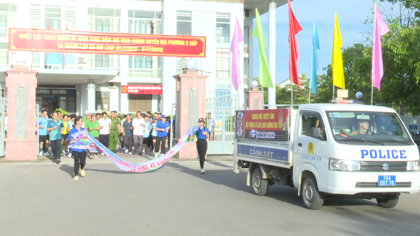 UBND xã Gio Linh tổ chức Lễ mít tinh và Giải chạy hưởng ứng Tháng hành động phòng, chống ma túy...
