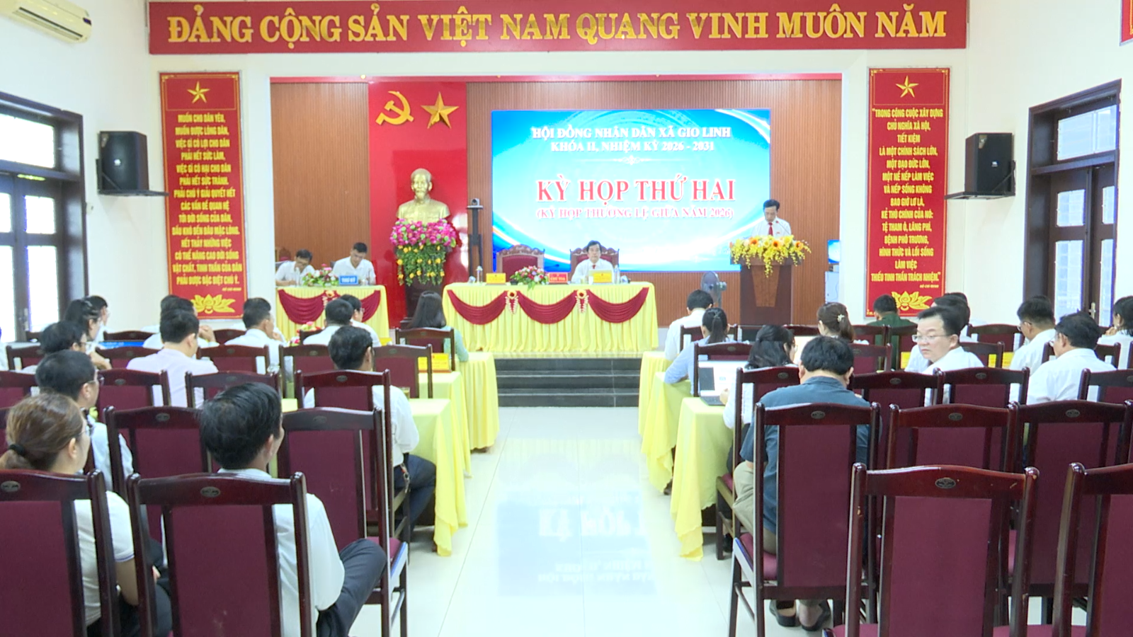 Hội đồng nhân dân xã Gio Linh khóa II, nhiệm kỳ 2026 - 2031 tổ chức Kỳ họp thứ Hai (Kỳ họp thường...