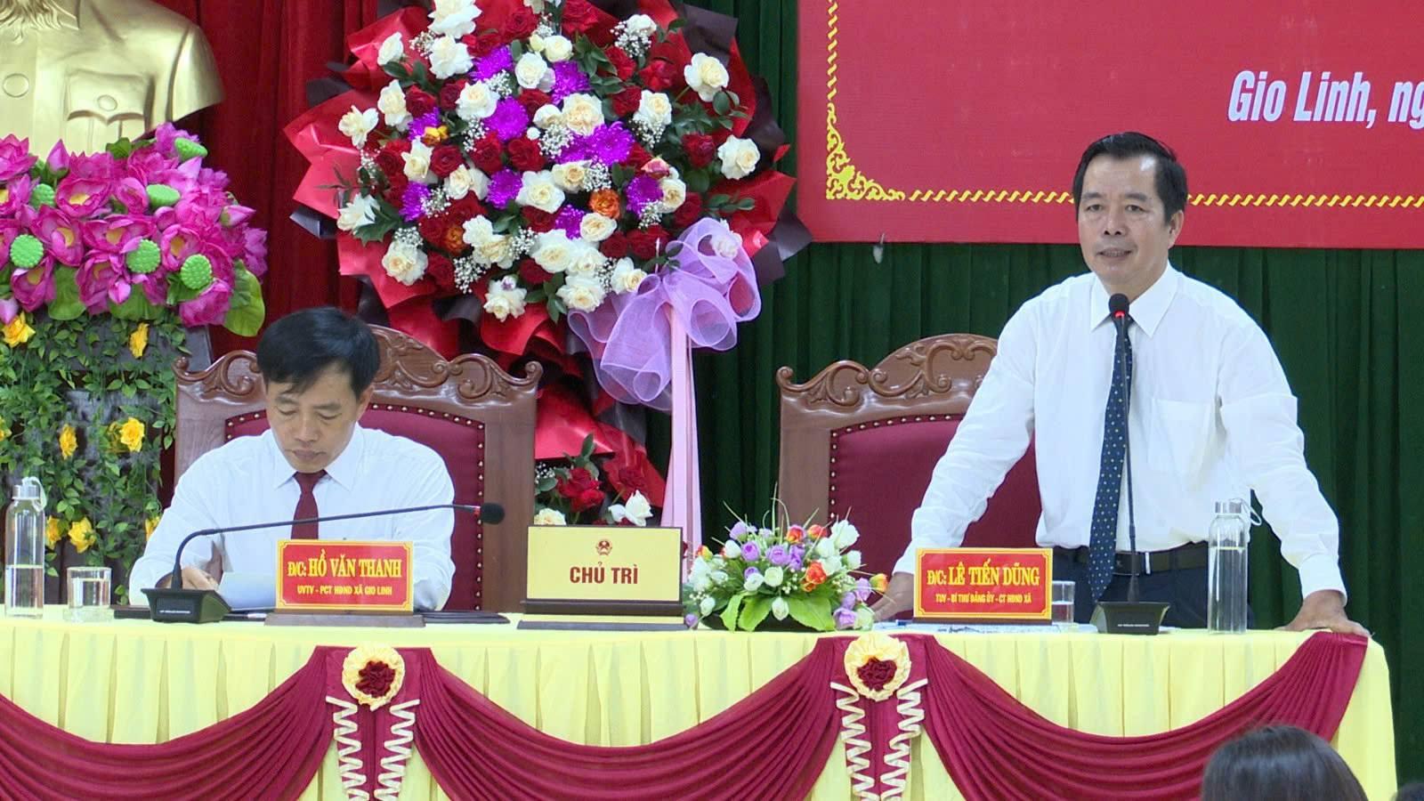 HĐND xã Gio Linh khoa I tổ chức kỳ họp thứ nhất, hoàn thiện bộ máy chính quyền sau sáp nhập