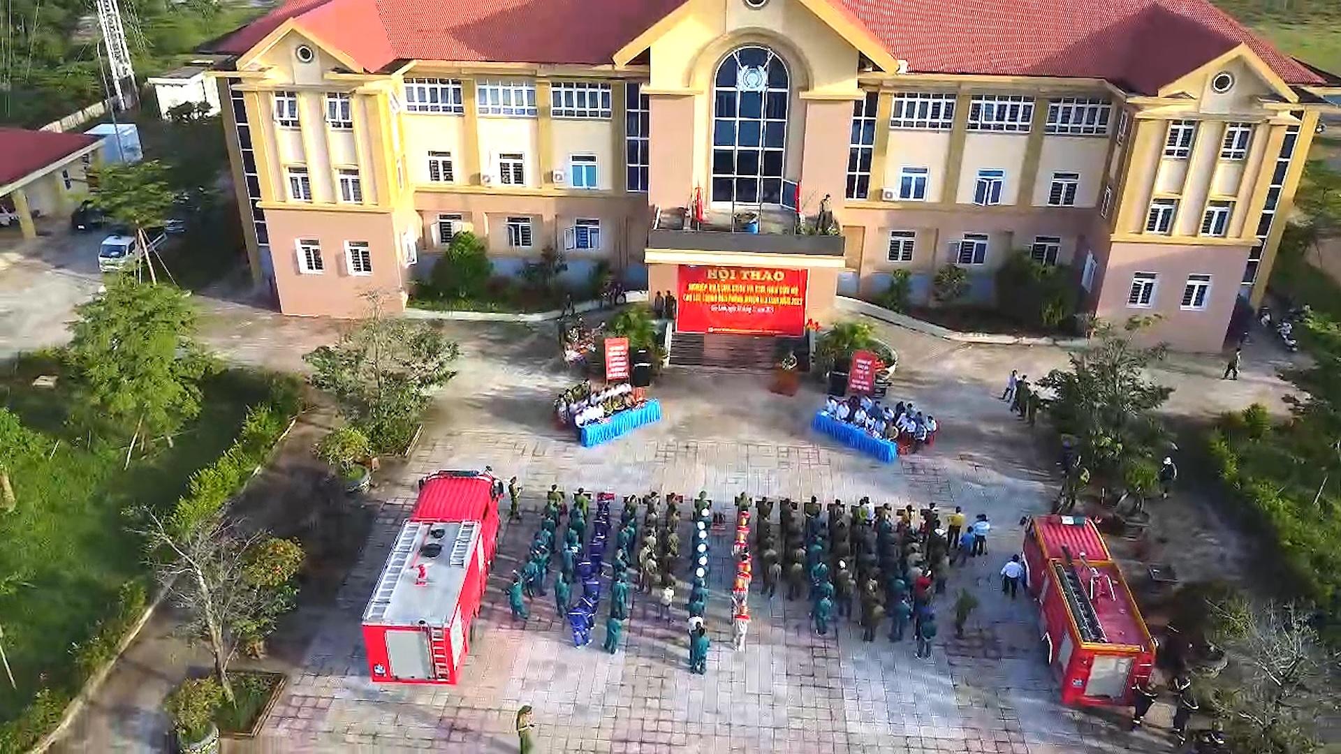 Hội thao nghiệp vụ chữa cháy và cứu nạn, cứu hộ của lực lượng dân phòng huyện năm 2023