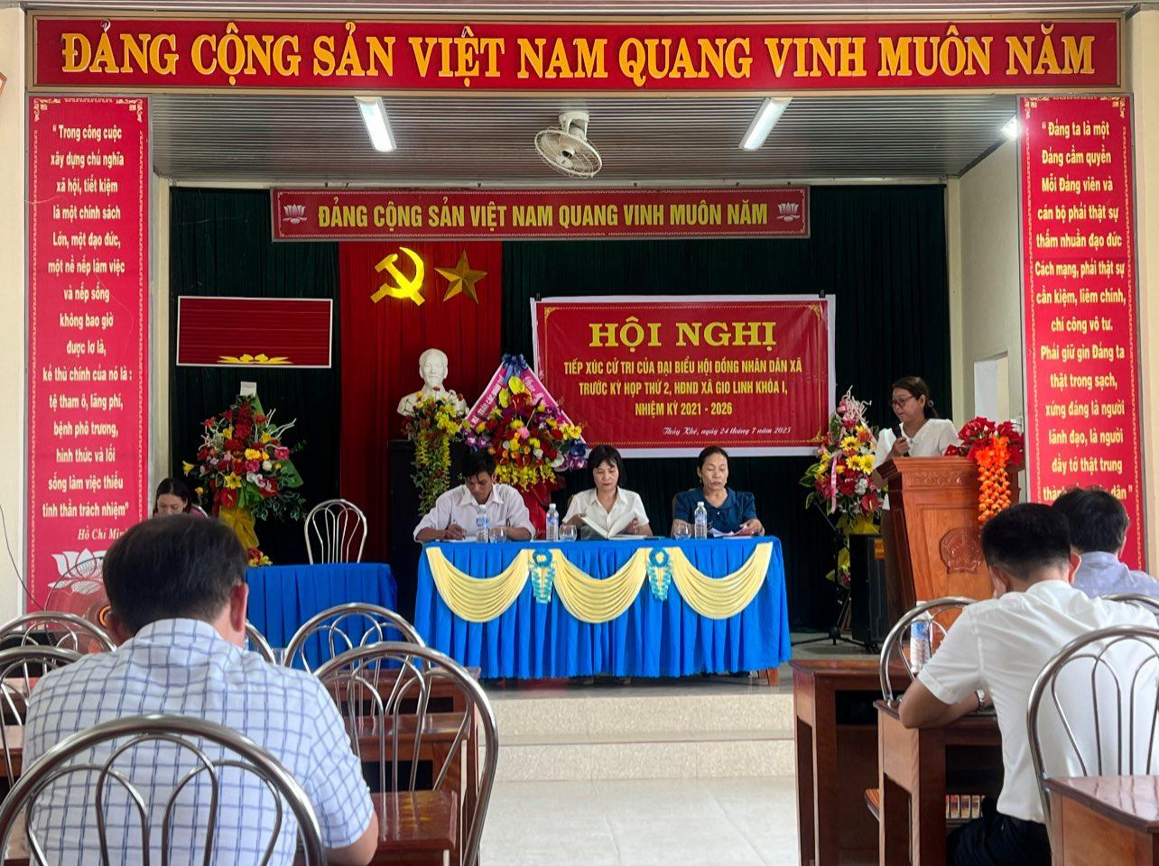 Tổ Đại biểu HĐND xã Gio Linh tiếp xúc cử tri thôn Thuỷ Khê