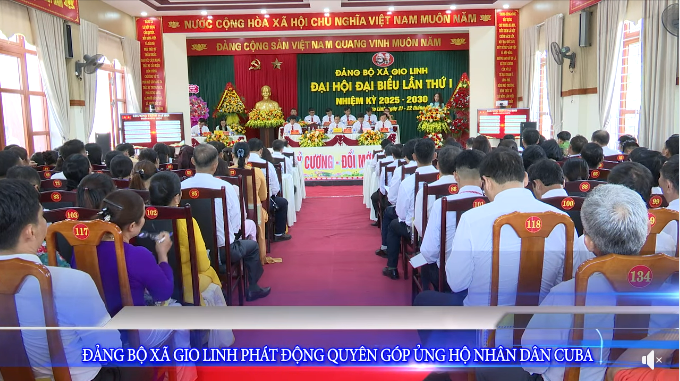 Đảng bộ xã Gio Linh phát động quyên góp ủng hộ nhân dân Cuba
